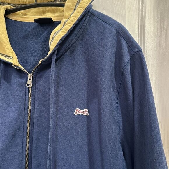 LE TIGRE ZIPPED DOWN HOODIE. NAVY BLUE - Picture 5 of 6